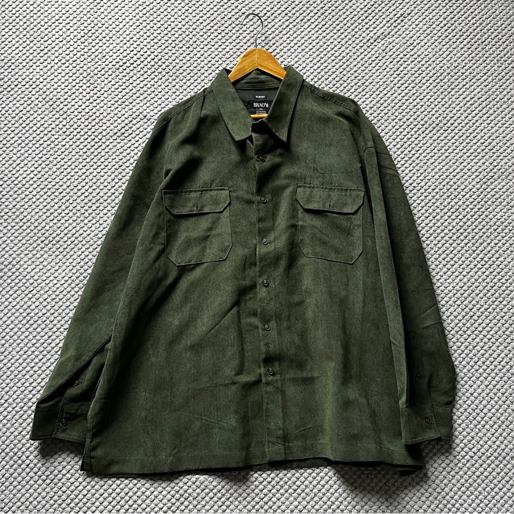 NWOT Bruno sueded button down